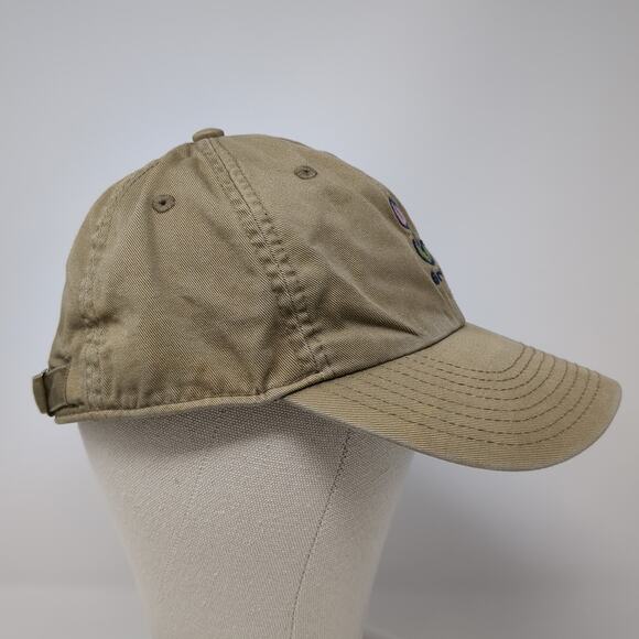Tulip Grow Slideback Hat Solid Brown One Size Embroidered Life Is Good - Picture 5 of 9